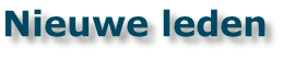 Nieuwe leden